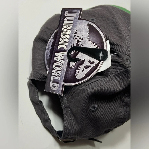 Jurassic World Hat -Black & Green w/ Dino Design Under Brim - Size OS - BNWT 🦕 - Picture 9 of 11